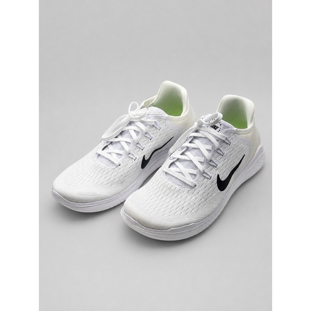 Nike Free RN 2018 Women's Size 12 White Black Running Shoes 942837-OUTOFSTOCK